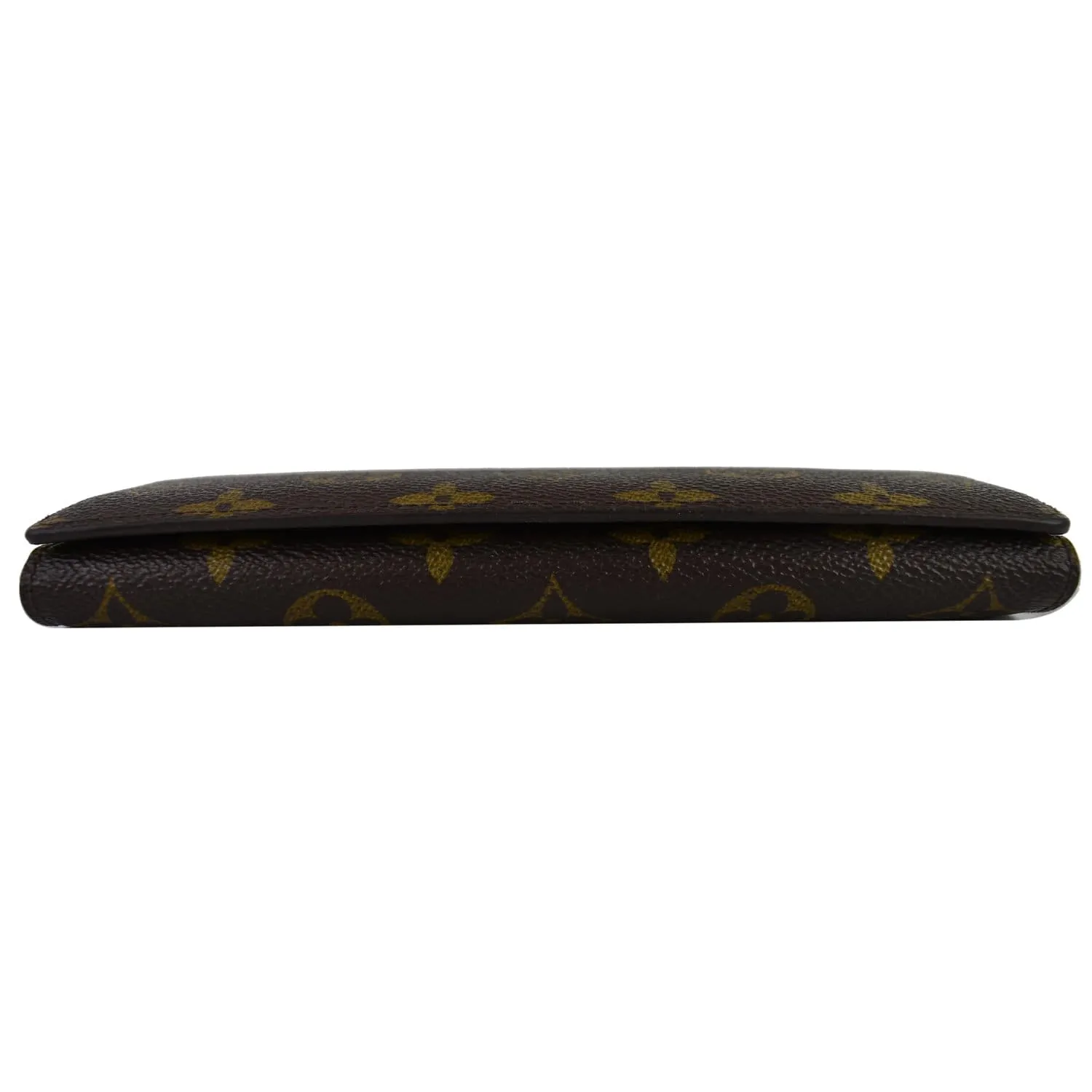 LOUIS VUITTON Emilie Monogram Canvas Wallet Brown