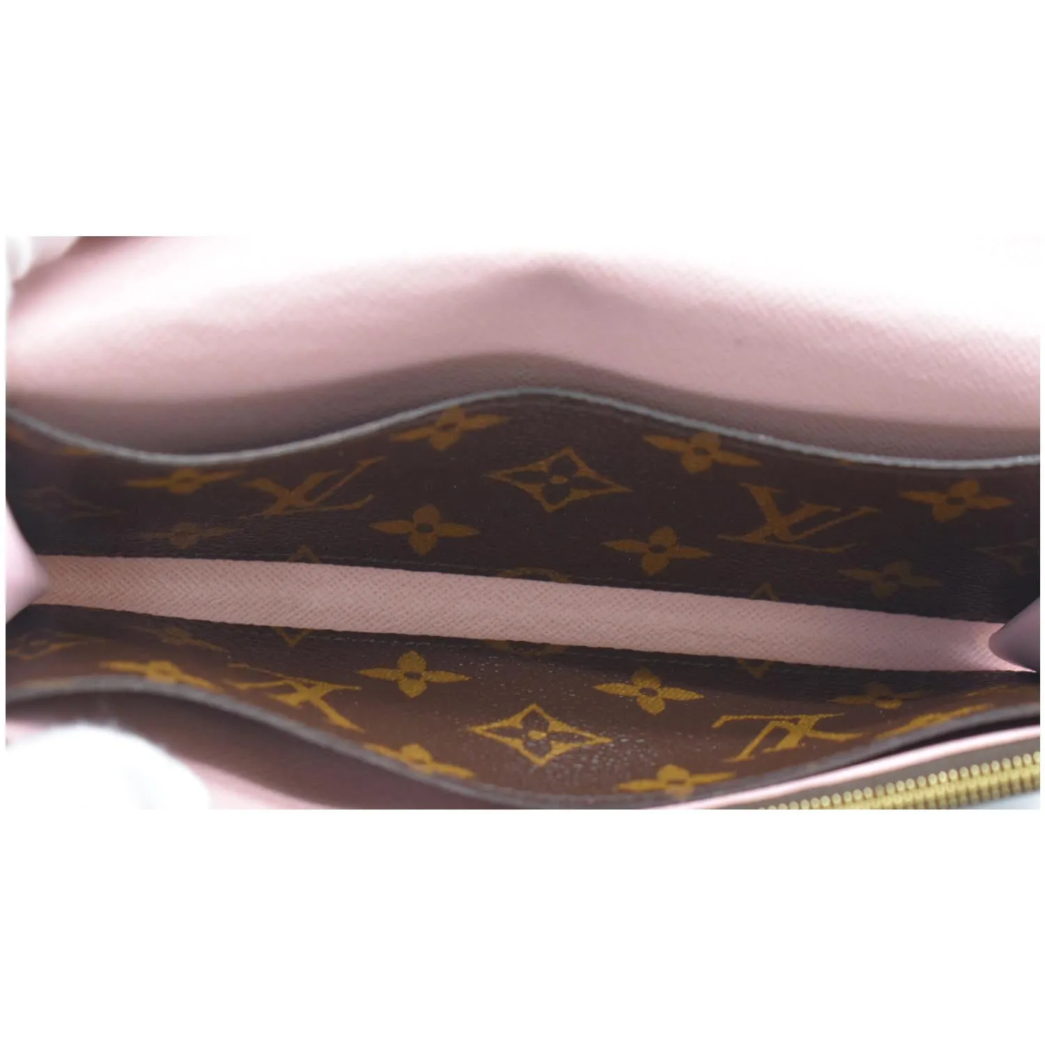 LOUIS VUITTON Emilie Monogram Canvas Wallet Rose Ballerine