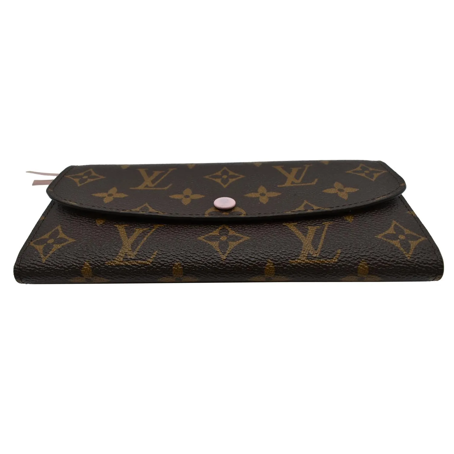 LOUIS VUITTON Emilie Monogram Canvas Wallet Rose Ballerine