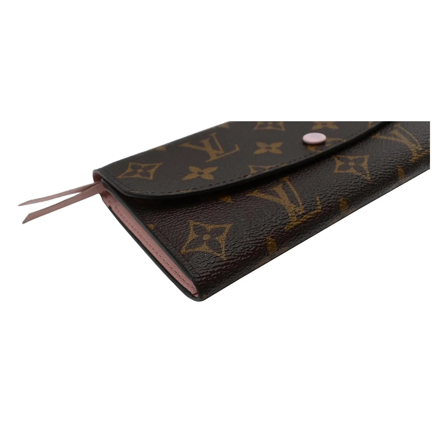 LOUIS VUITTON Emilie Monogram Canvas Wallet Rose Ballerine