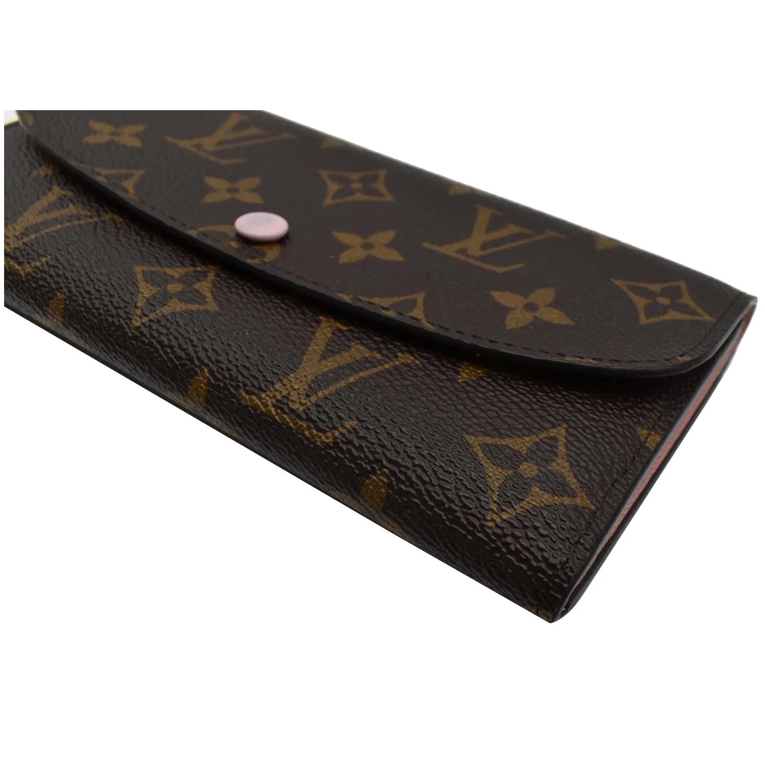 LOUIS VUITTON Emilie Monogram Canvas Wallet Rose Ballerine