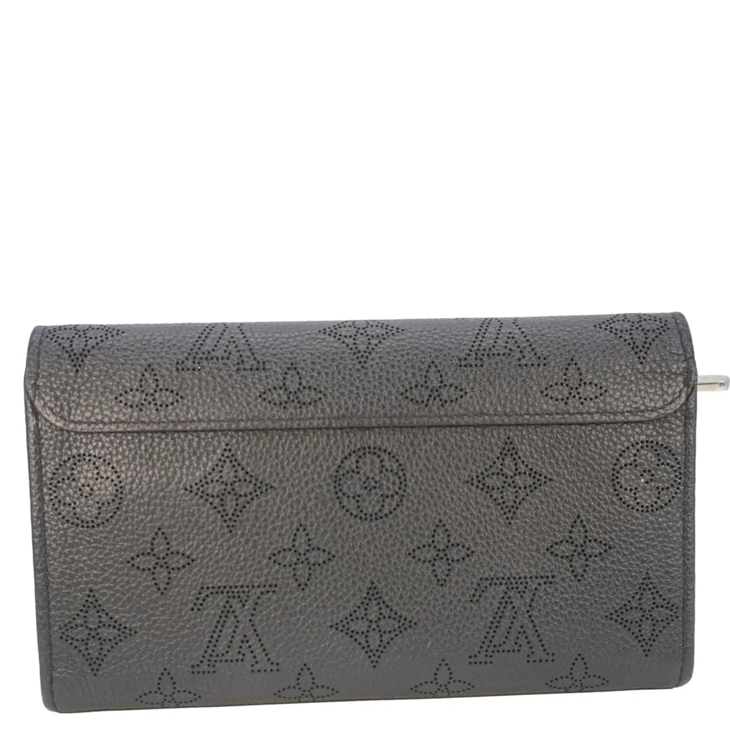 LOUIS VUITTON Iris Mahina Monogram Leather Wallet Black