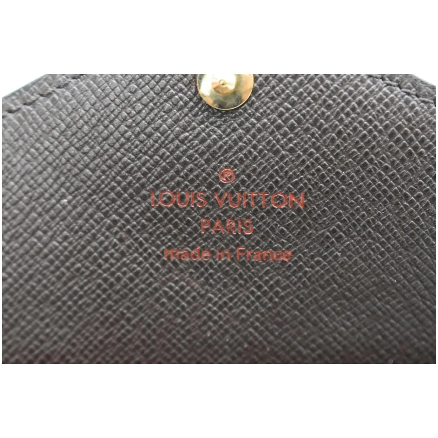 LOUIS VUITTON Long Origami Damier Ebene Wallet Brown