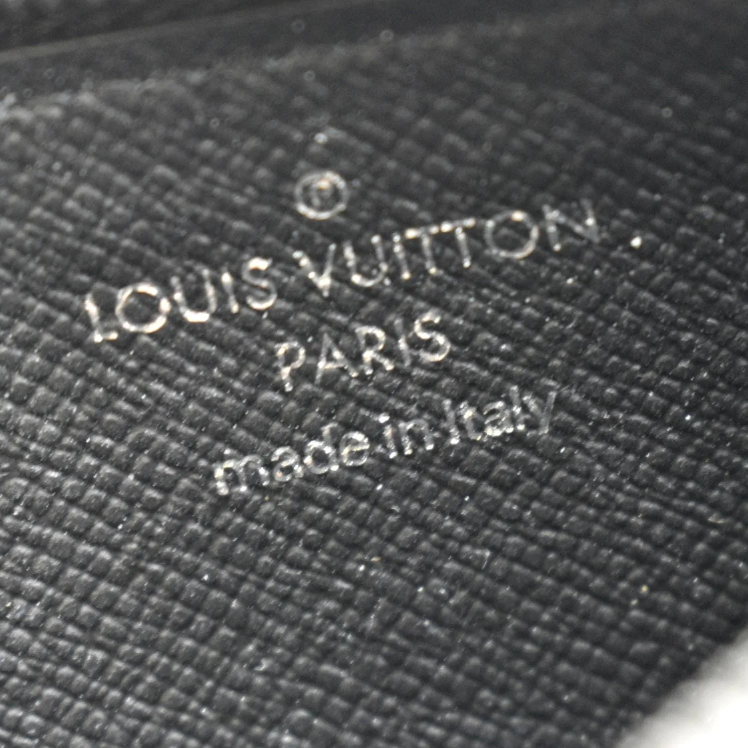 LOUIS VUITTON Monogram Eclipse Canvas Coin Card Holder Black