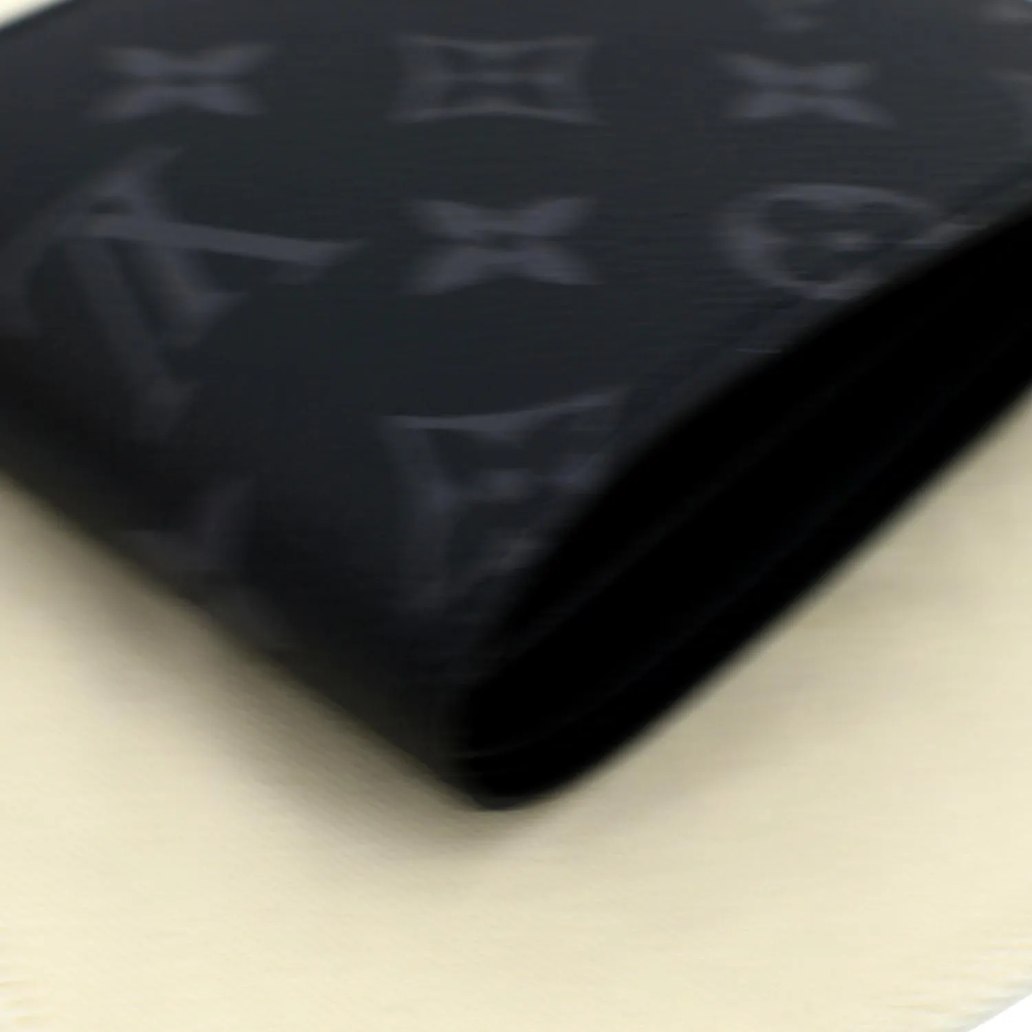 LOUIS VUITTON Monogram Eclipse Canvas Multiple Wallet Black/Grey