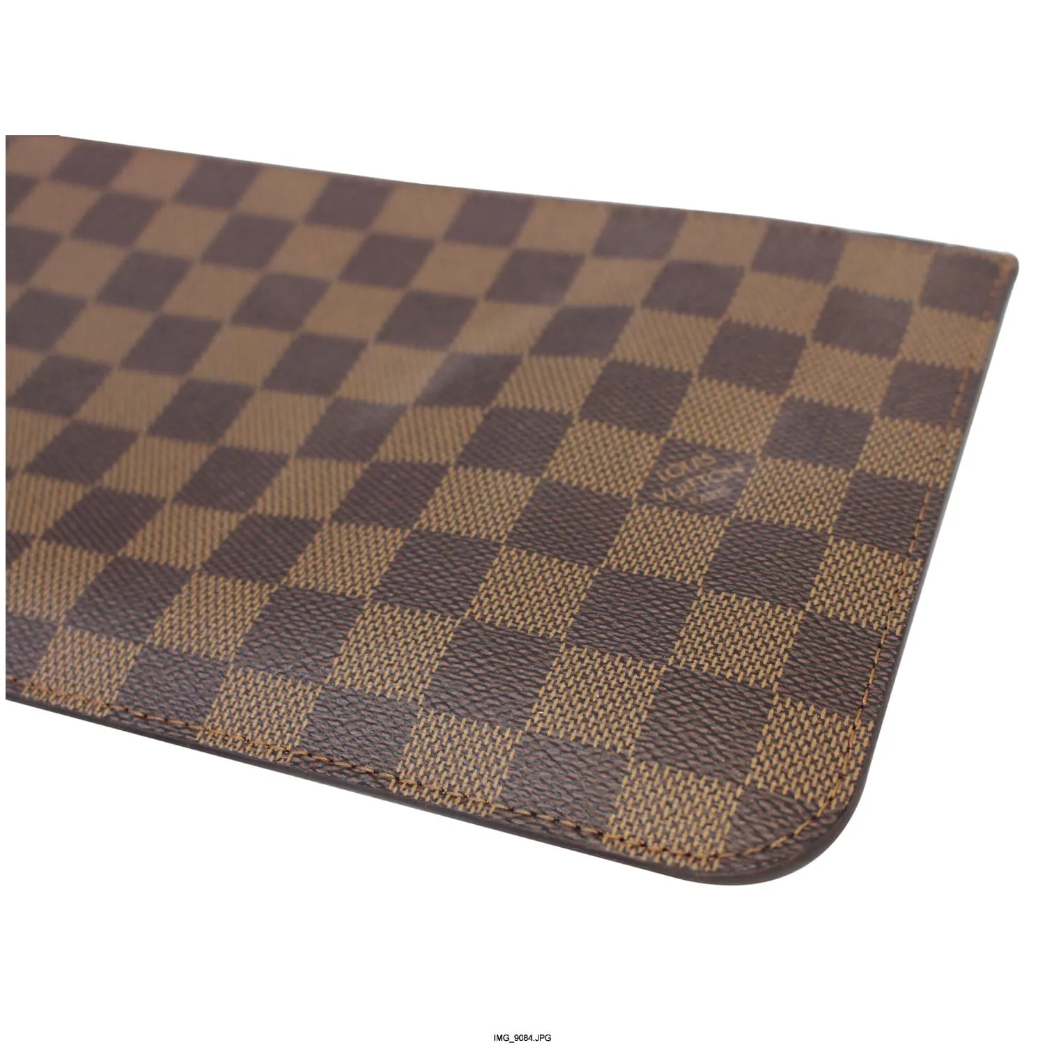 LOUIS VUITTON Pochette Wristlet Pouch Damier Ebene Neverfull MM