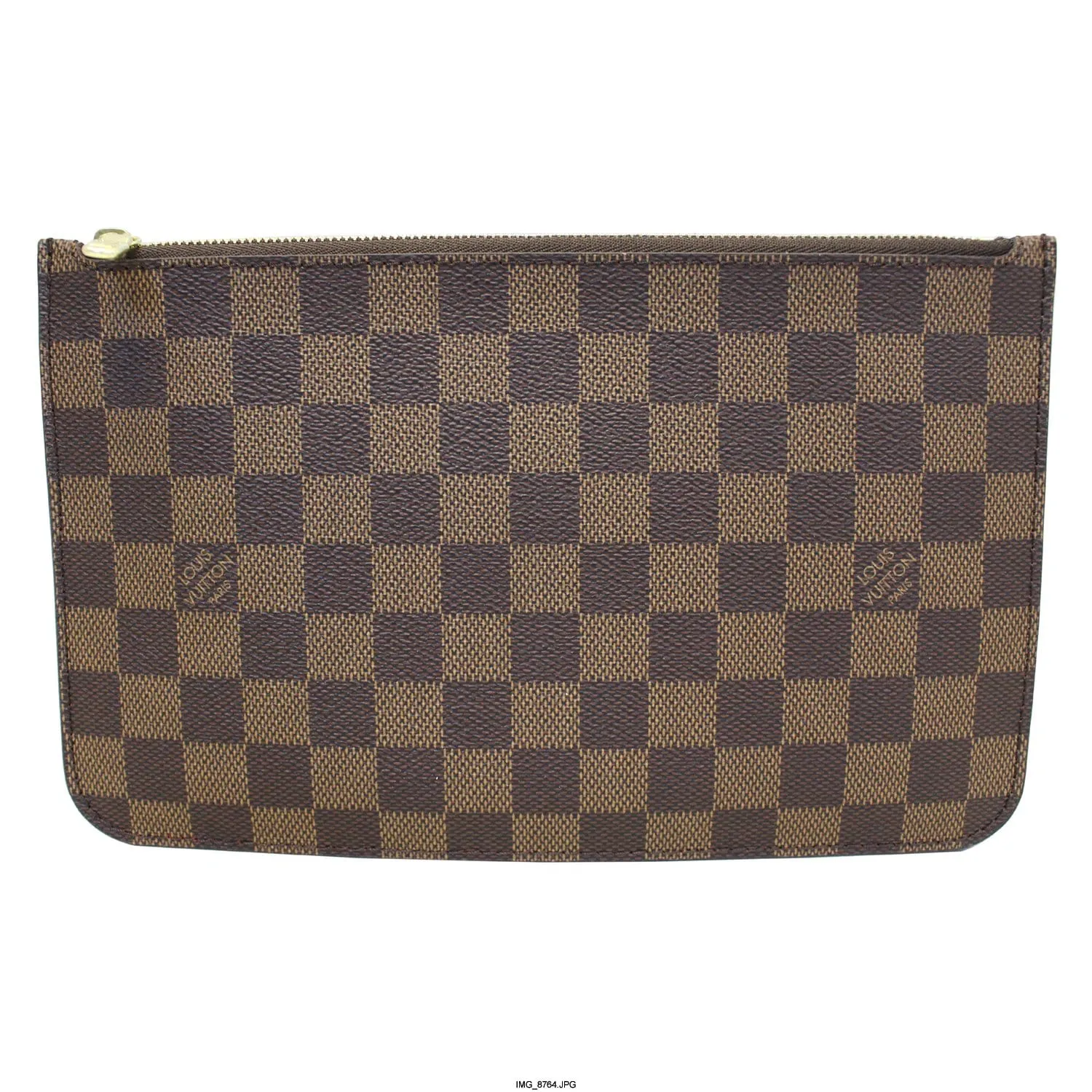 LOUIS VUITTON Pochette Wristlet Pouch Damier Ebene Neverfull MM