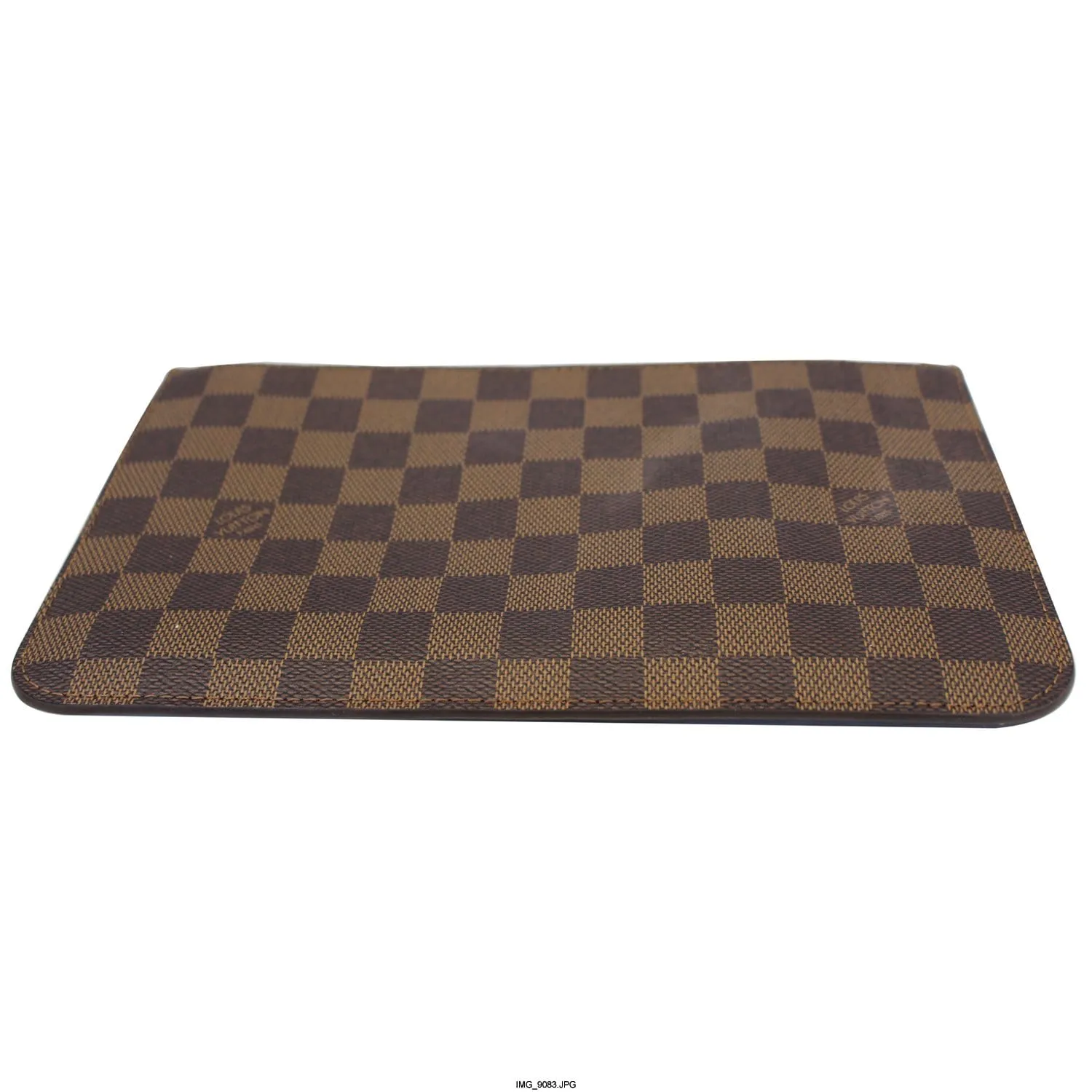 LOUIS VUITTON Pochette Wristlet Pouch Damier Ebene Neverfull MM