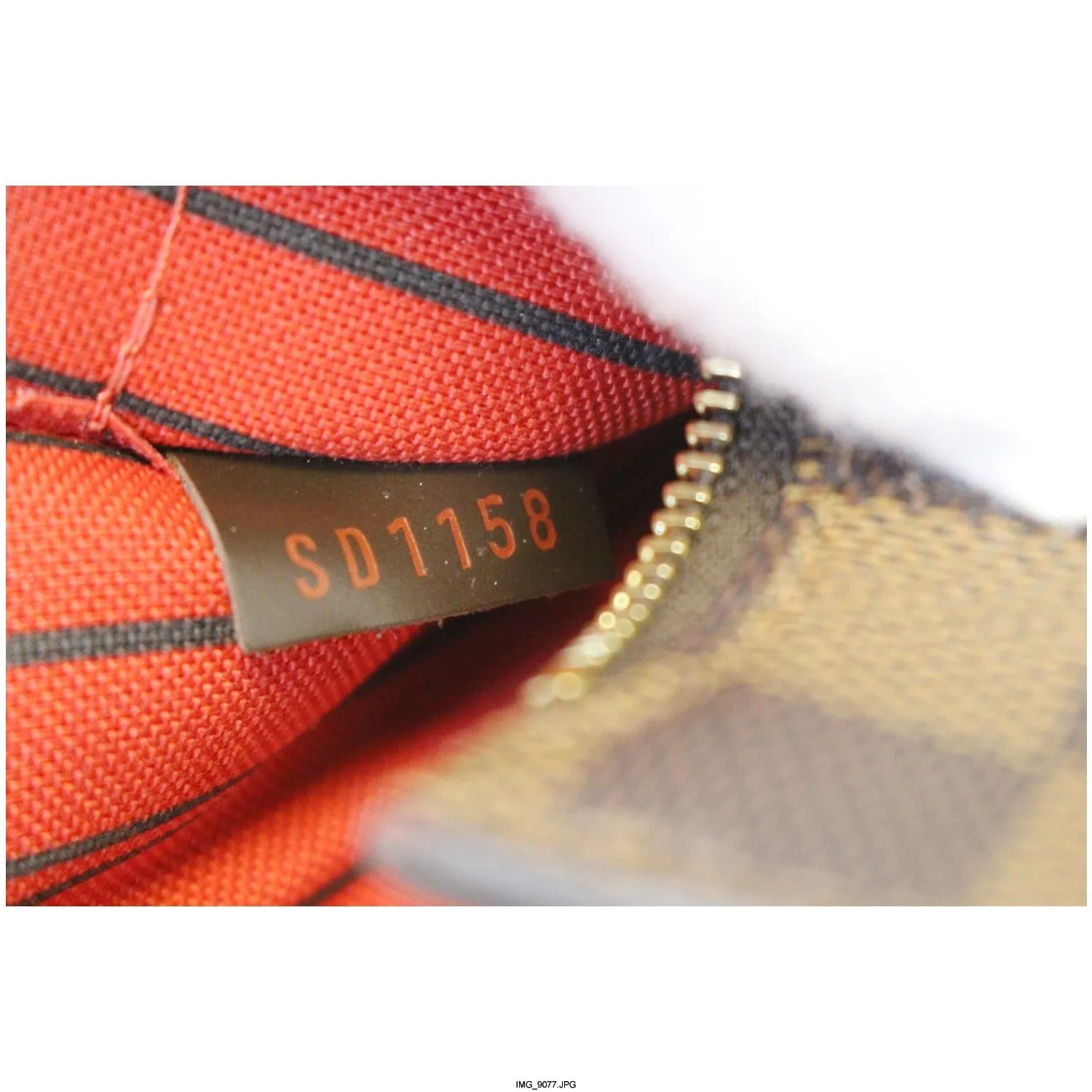 LOUIS VUITTON Pochette Wristlet Pouch Damier Ebene Neverfull MM