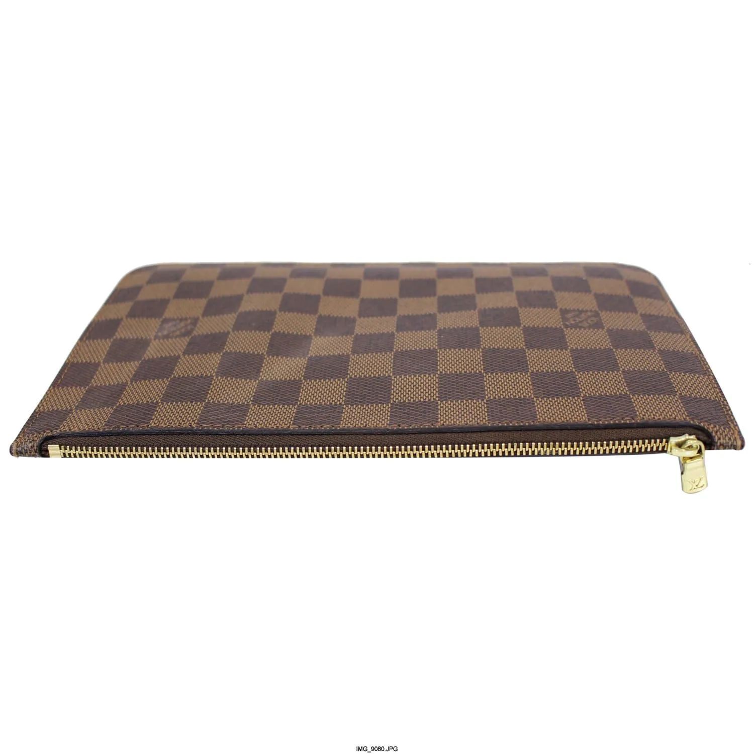 LOUIS VUITTON Pochette Wristlet Pouch Damier Ebene Neverfull MM