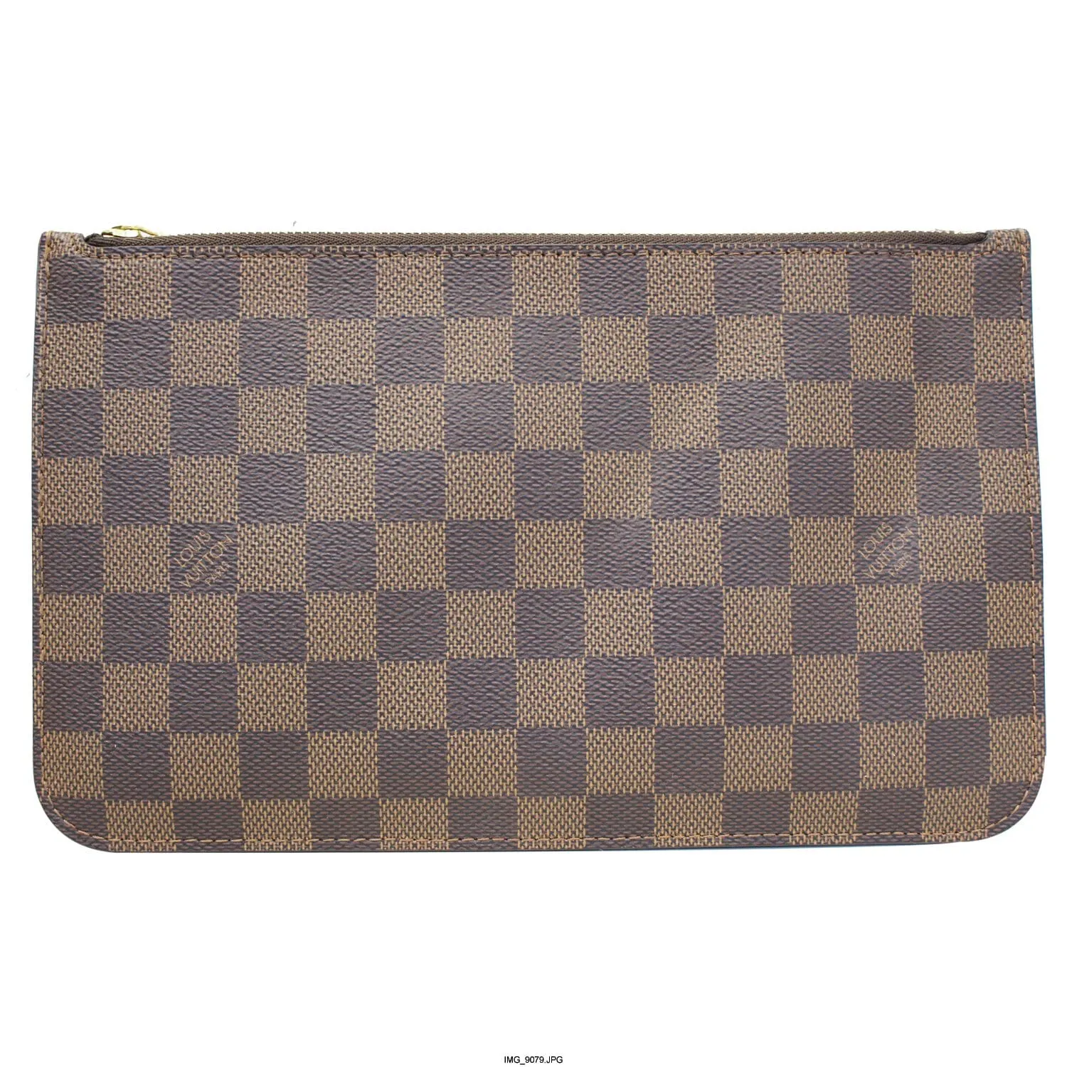 LOUIS VUITTON Pochette Wristlet Pouch Damier Ebene Neverfull MM