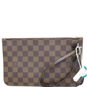 LOUIS VUITTON Pochette Wristlet Pouch Damier Ebene Neverfull MM
