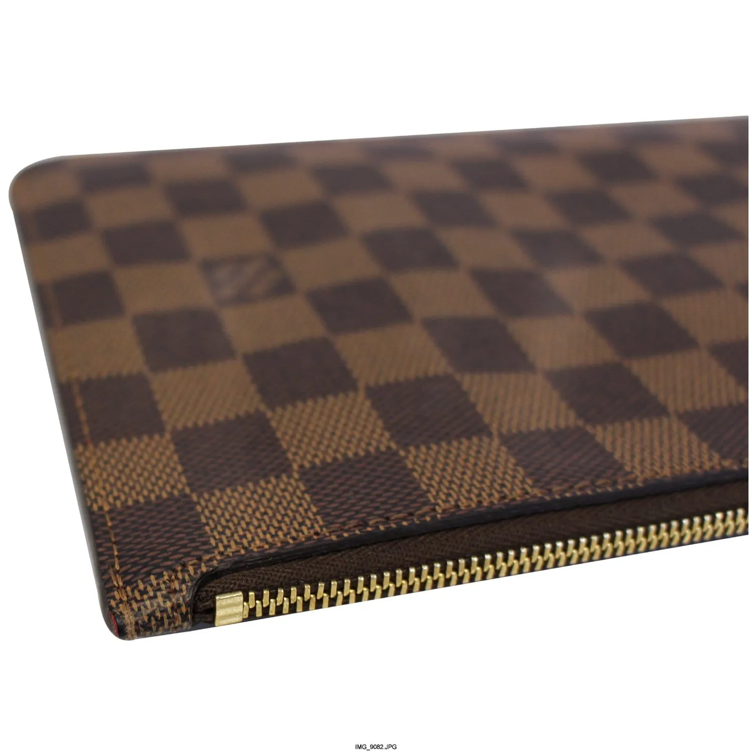 LOUIS VUITTON Pochette Wristlet Pouch Damier Ebene Neverfull MM
