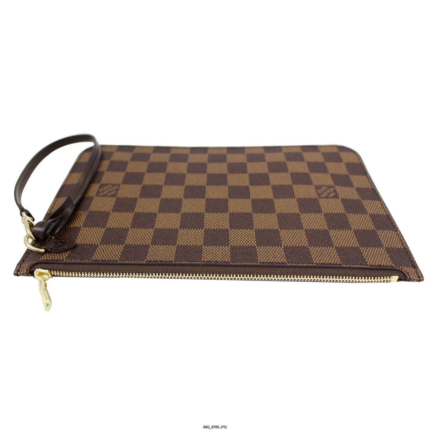 LOUIS VUITTON Pochette Wristlet Pouch Damier Ebene Neverfull MM