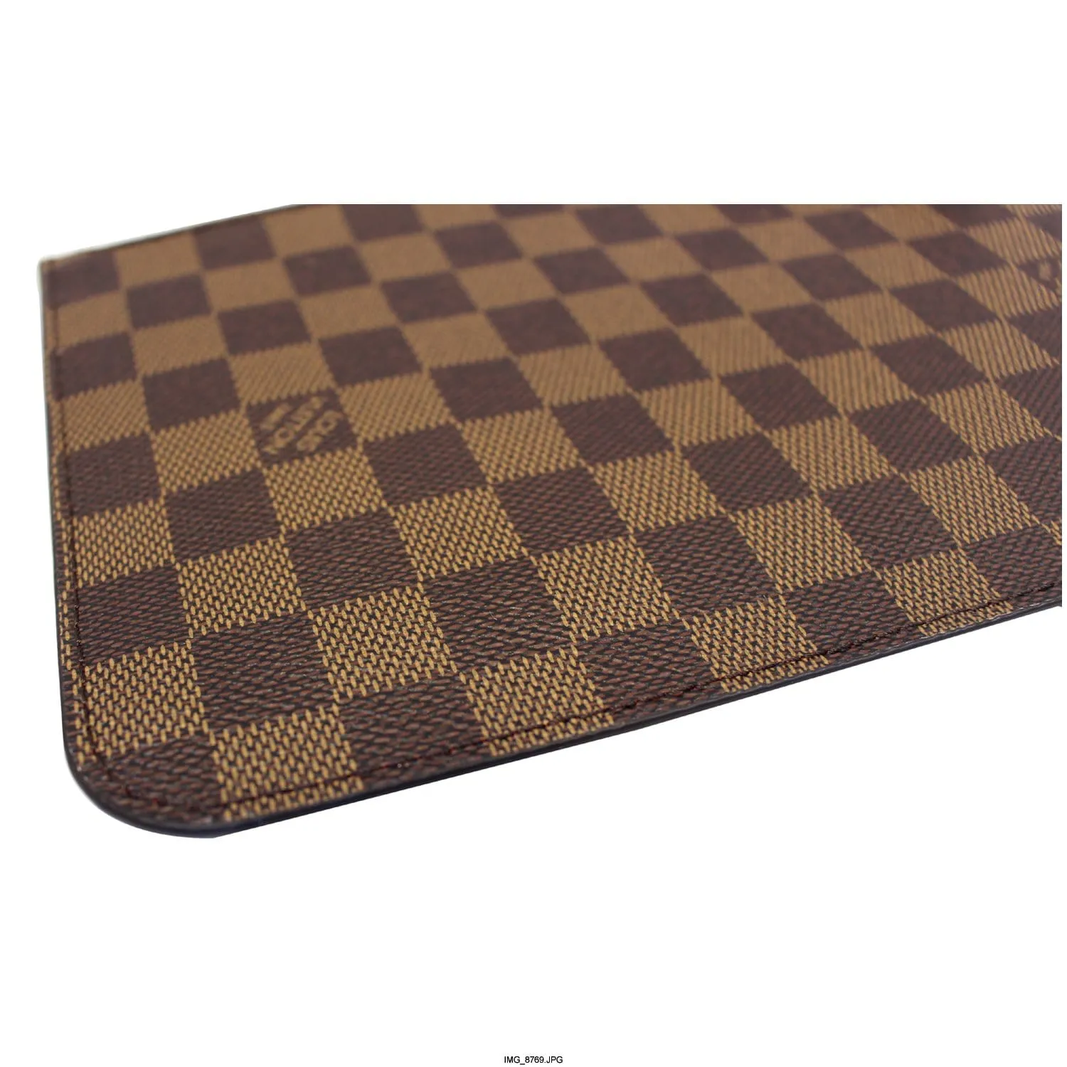 LOUIS VUITTON Pochette Wristlet Pouch Damier Ebene Neverfull MM