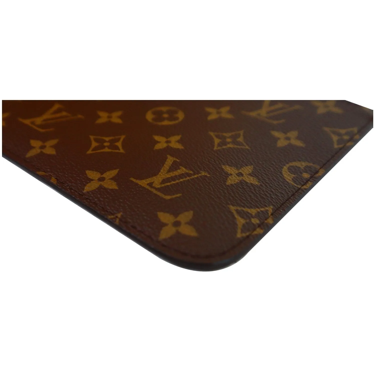 LOUIS VUITTON Pochette Wristlet Pouch Monogram Canvas Neverfull MM Fuchsia