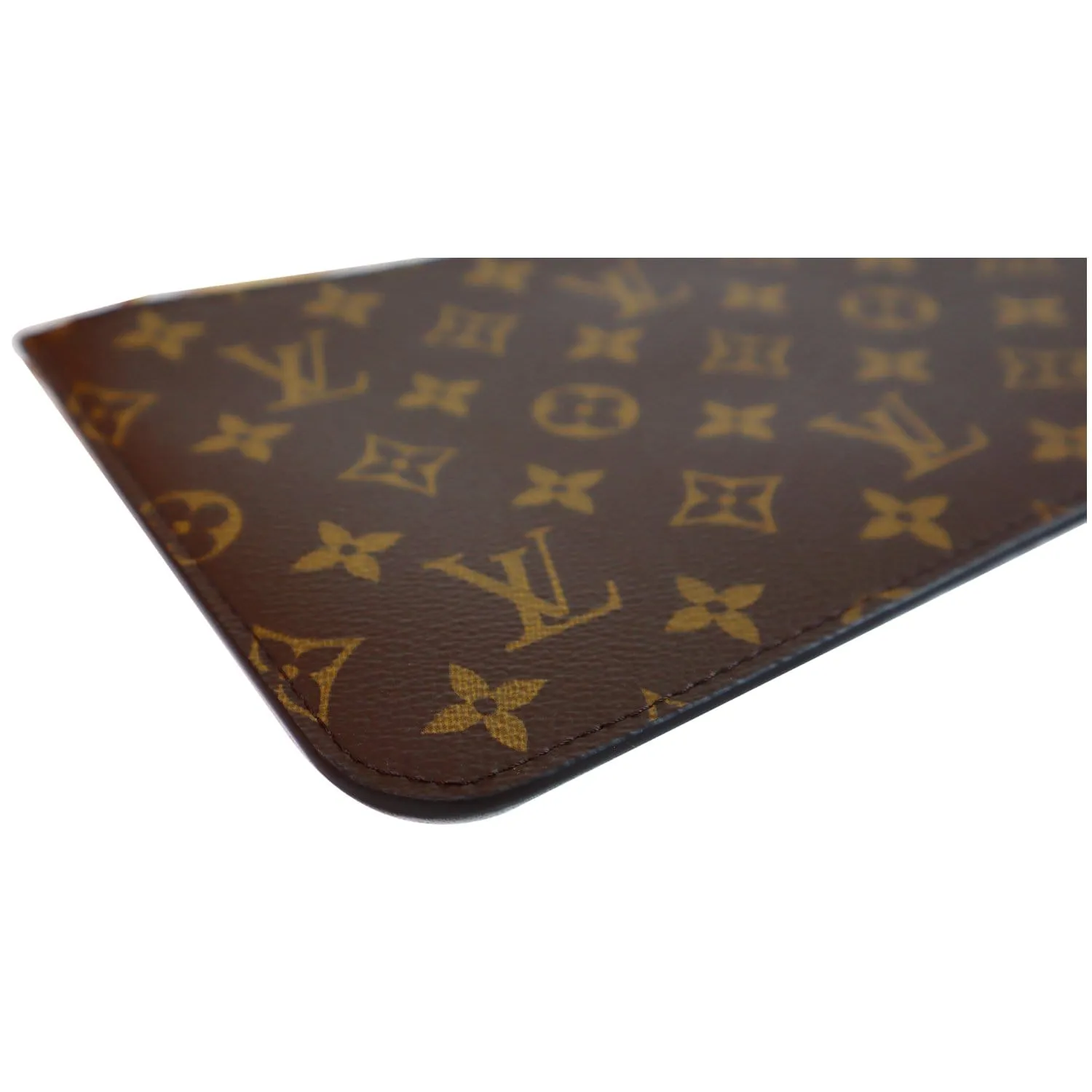 LOUIS VUITTON Pochette Wristlet Pouch Monogram Canvas Neverfull MM Fuchsia
