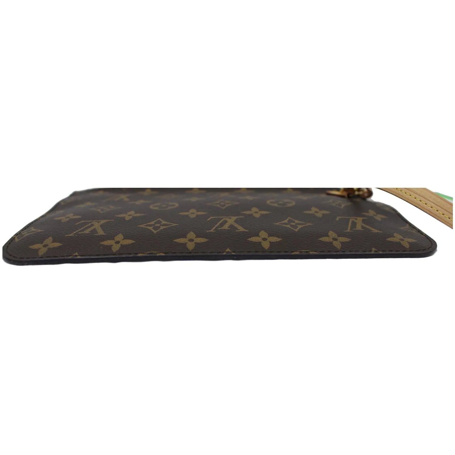 LOUIS VUITTON Pochette Wristlet Pouch Monogram Canvas Neverfull MM Rose Ballerine