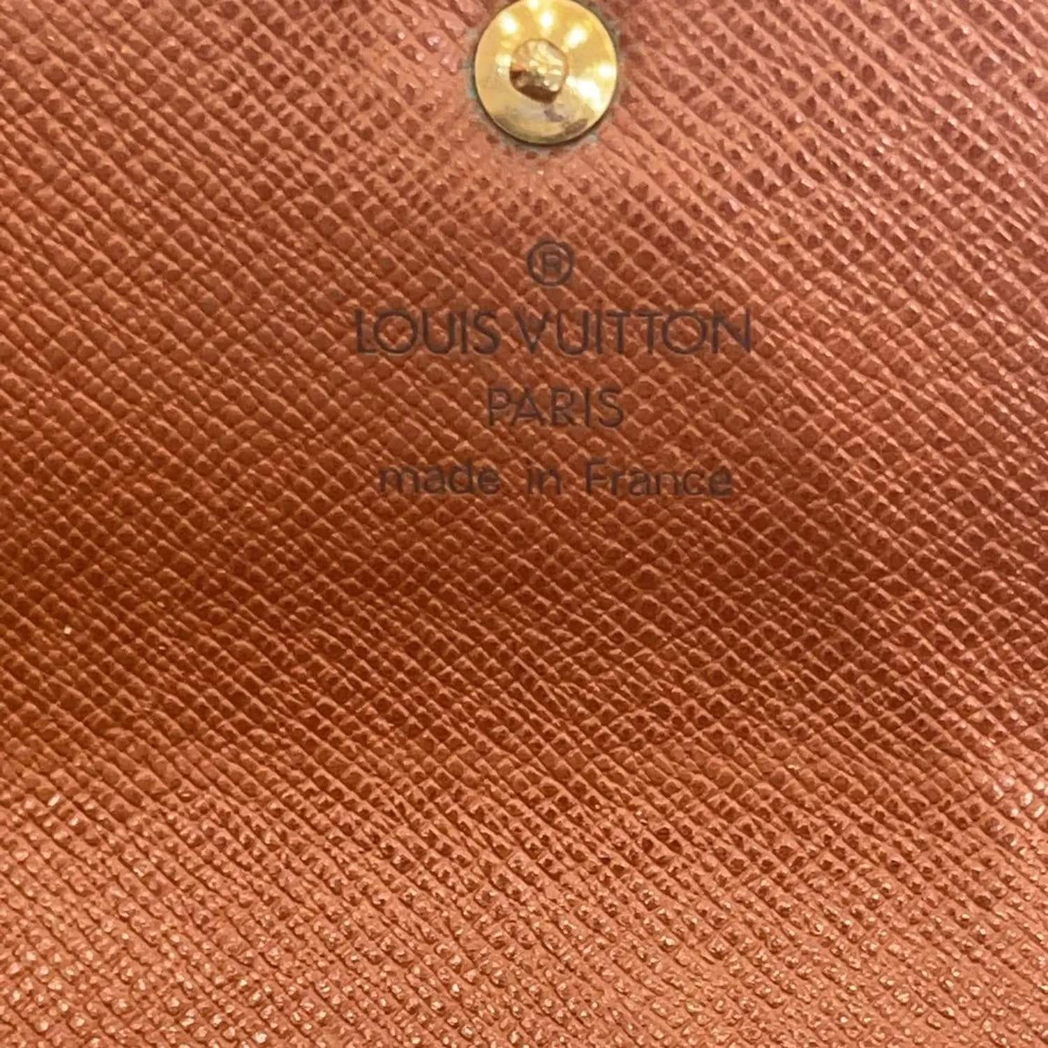 LOUIS VUITTON Porte-Tresor Etui Papiers Monogram Canvas Wallet Brown