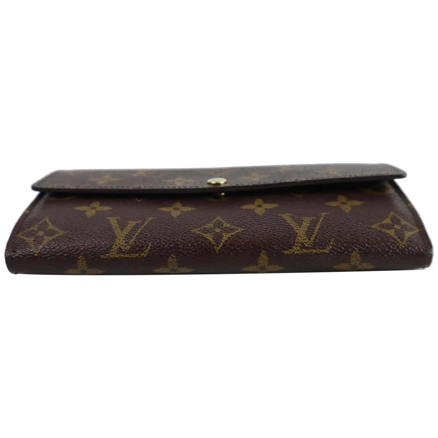 LOUIS VUITTON Sarah Monogram Canvas Wallet Brown