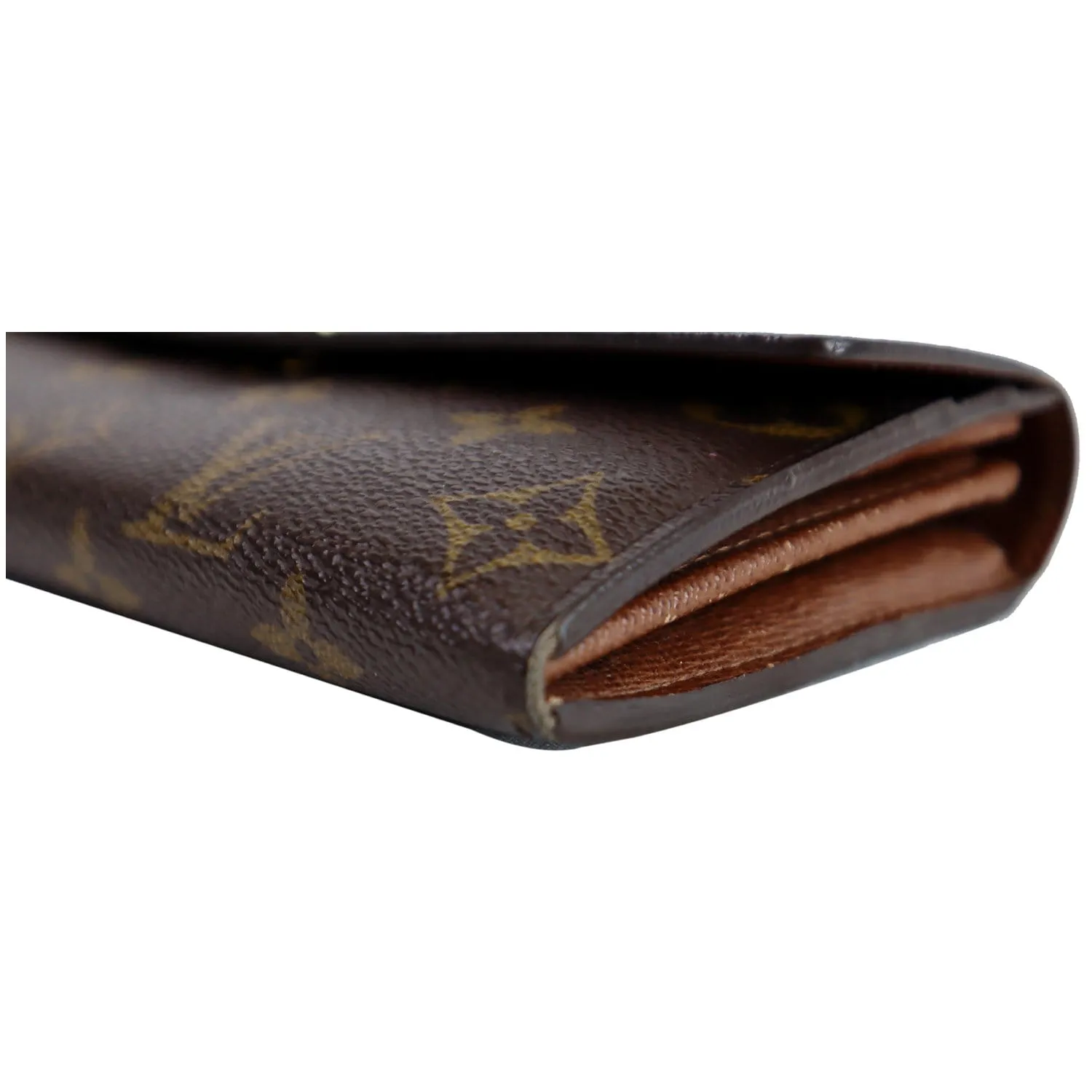 LOUIS VUITTON Sarah Monogram Canvas Wallet Brown
