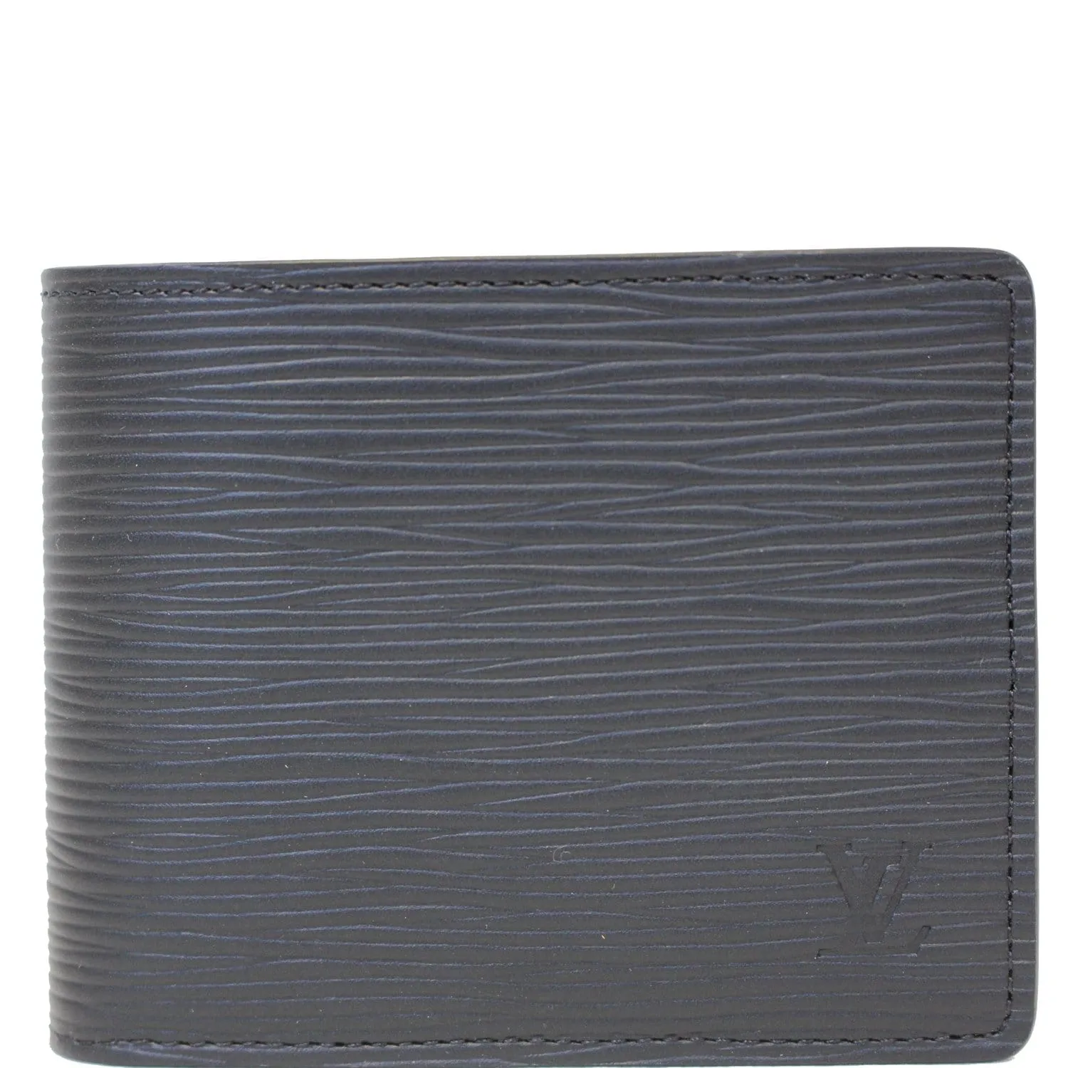 LOUIS VUITTON Slender Epi Leather Wallet Black