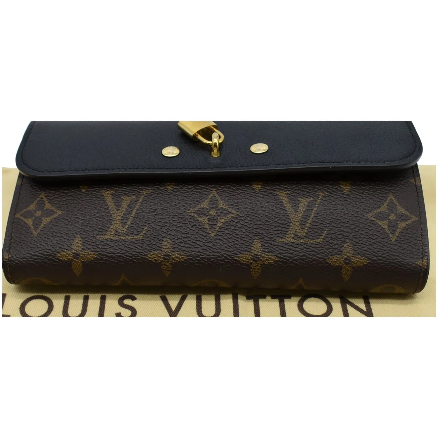 LOUIS VUITTON Venus Monogram Canvas Wallet Brown