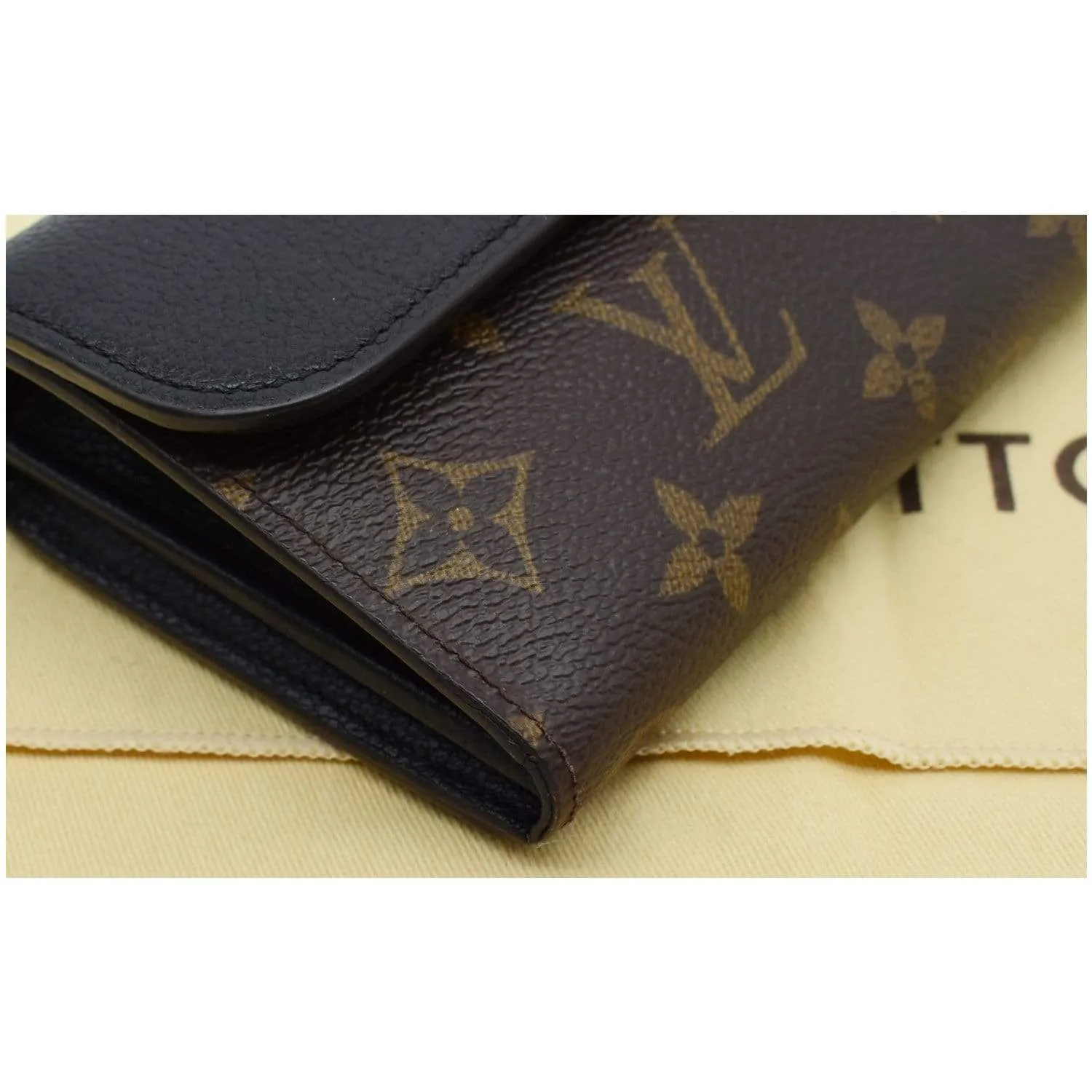 LOUIS VUITTON Venus Monogram Canvas Wallet Brown