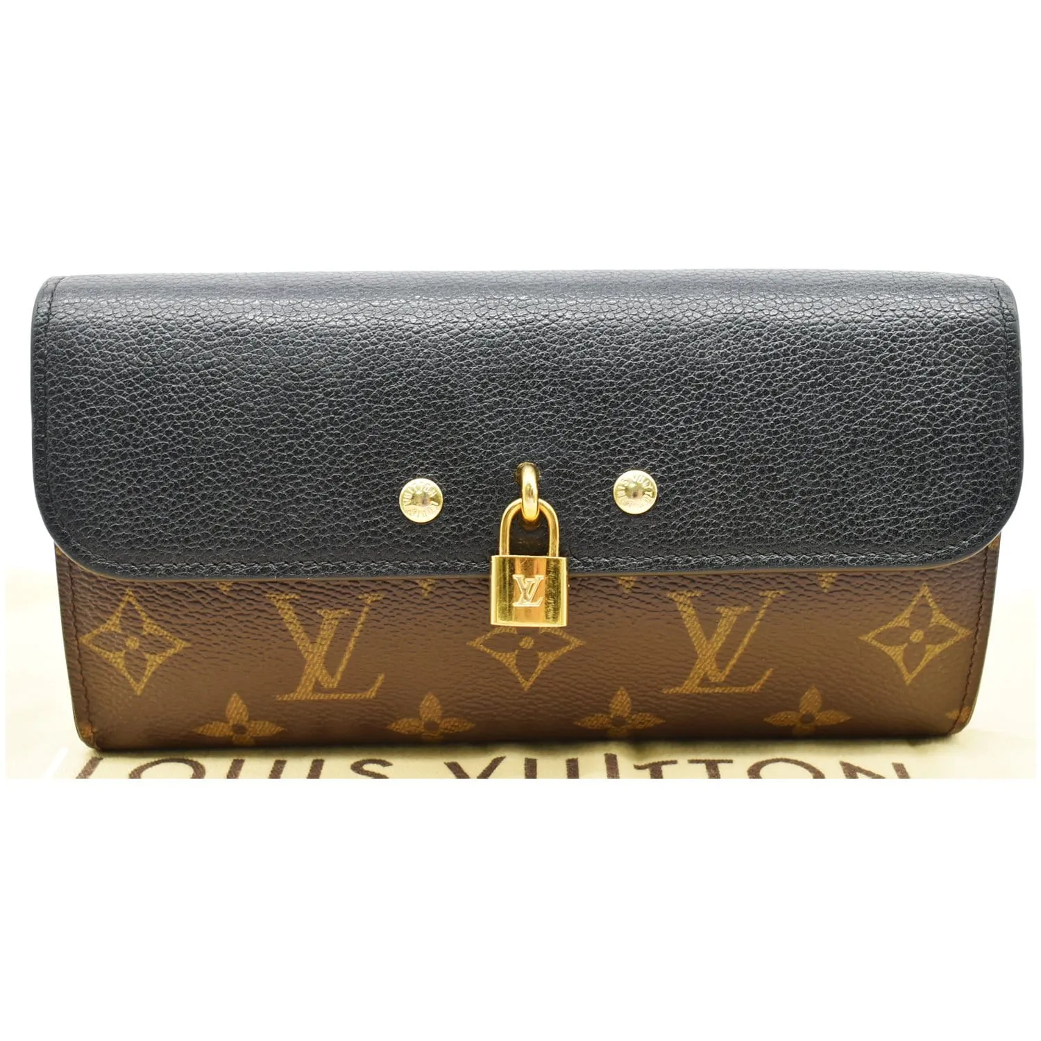 LOUIS VUITTON Venus Monogram Canvas Wallet Brown