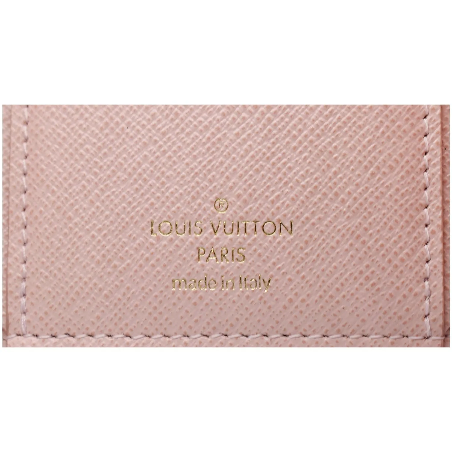 LOUIS VUITTON Victorine Damier Ebene Canvas Wallet Rose Ballerina