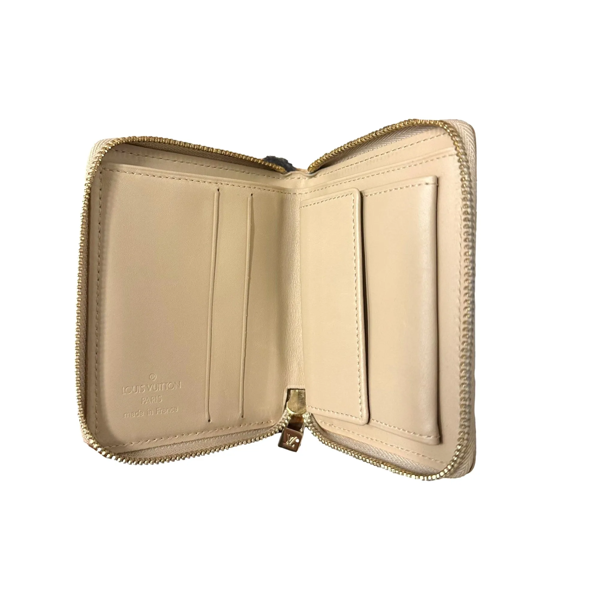 Louis Vuitton Yellow Vernis Mini Zip Wallet