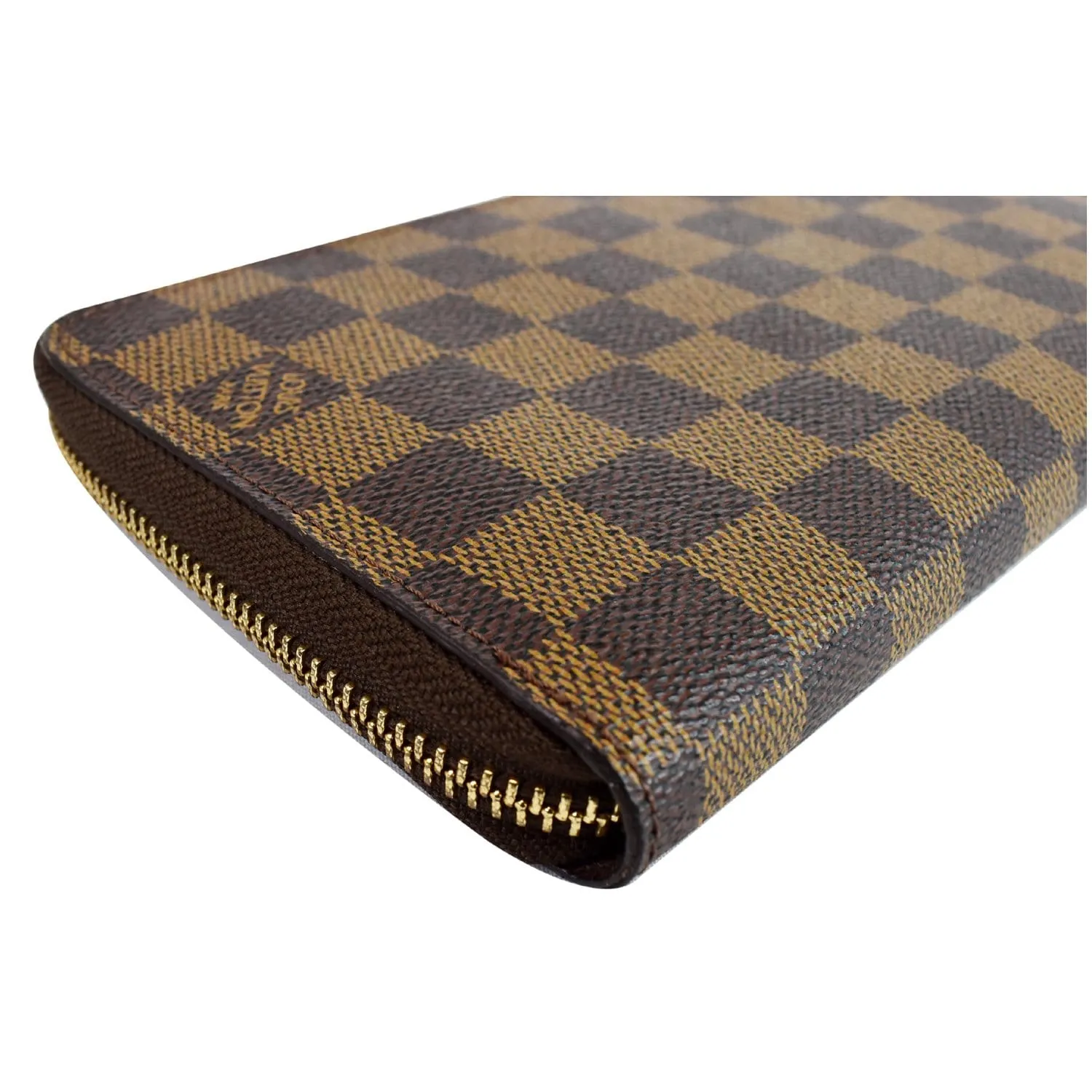 LOUIS VUITTON Zippy Organizer Damier Ebene Wallet Brown