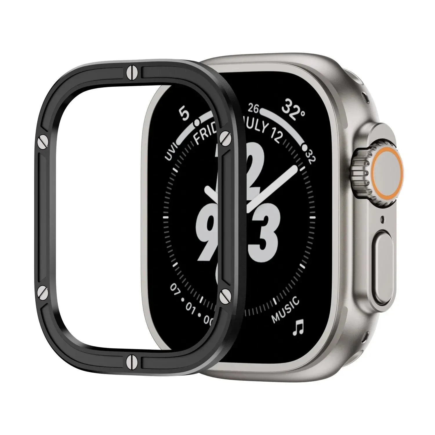 Luxury 316L Stainless Steel Protective Ring for Ultra 49mm