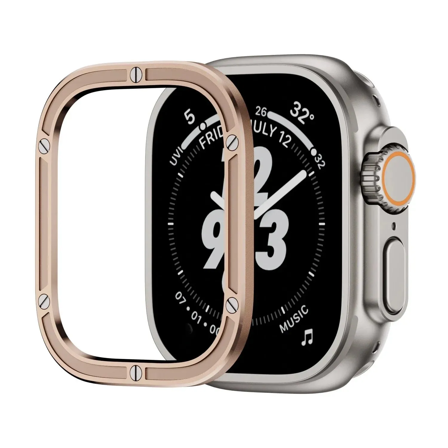 Luxury 316L Stainless Steel Protective Ring for Ultra 49mm