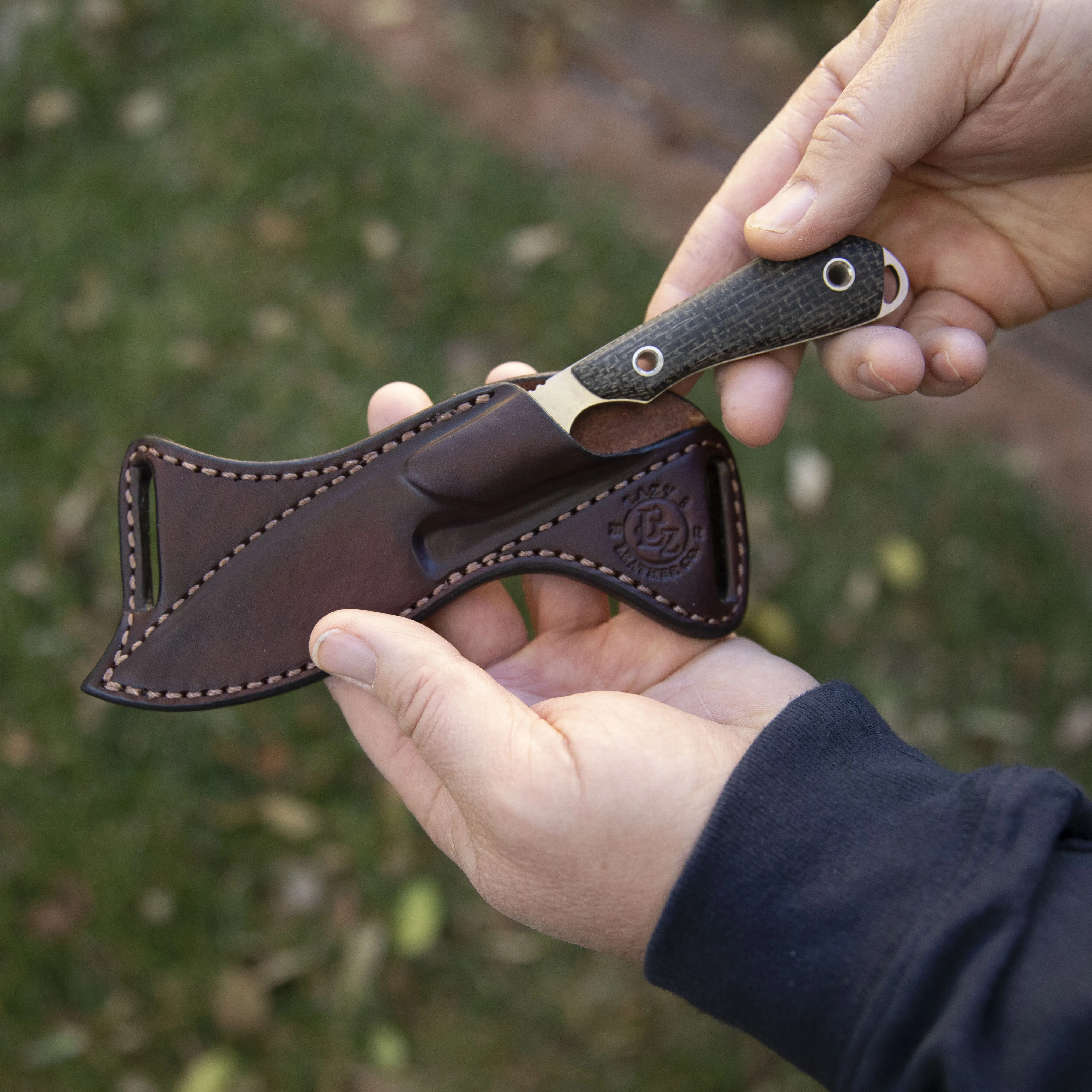M1 Caper Stonewash Natural w/ Leather Scout Carry Sheath