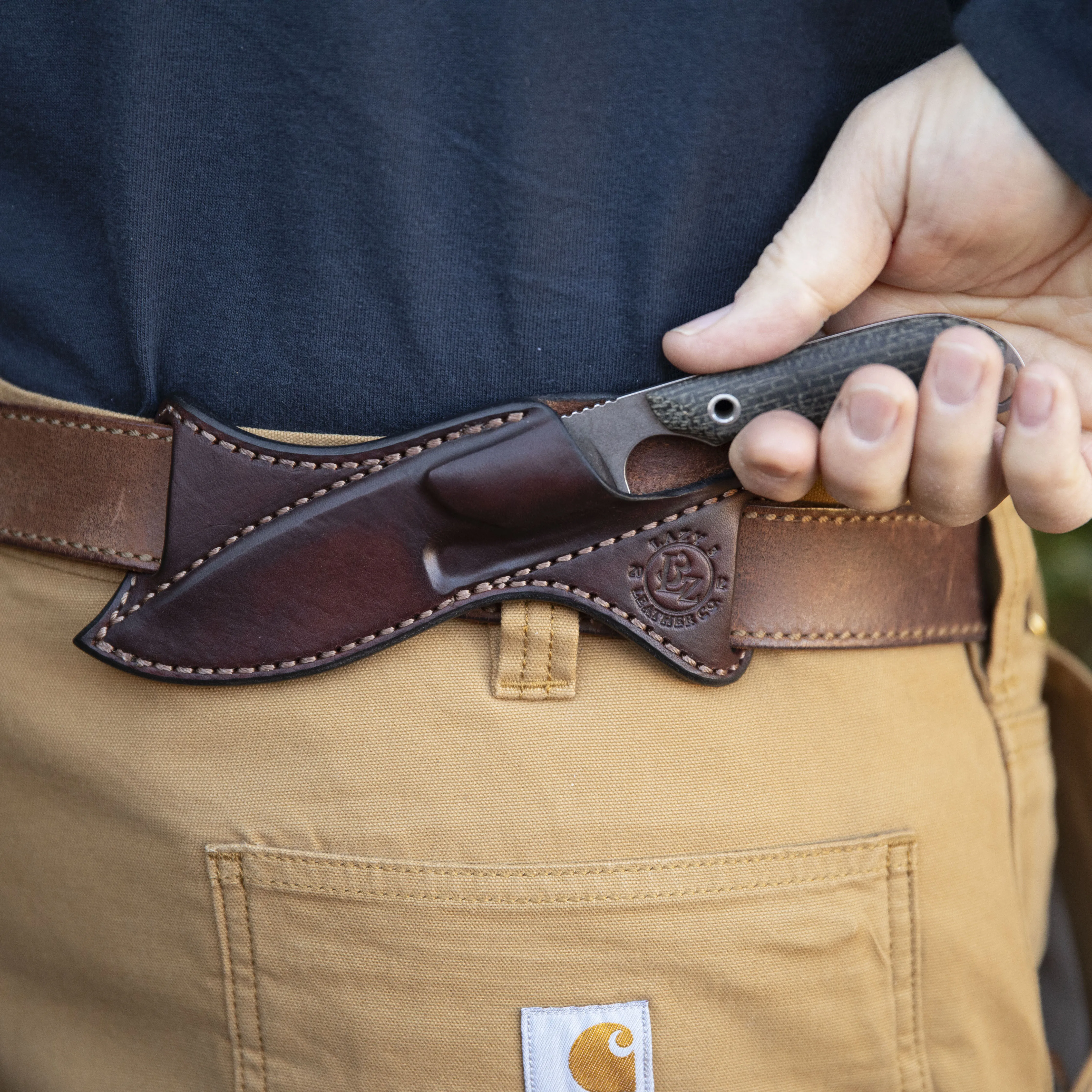 M1 Caper Stonewash Natural w/ Leather Scout Carry Sheath
