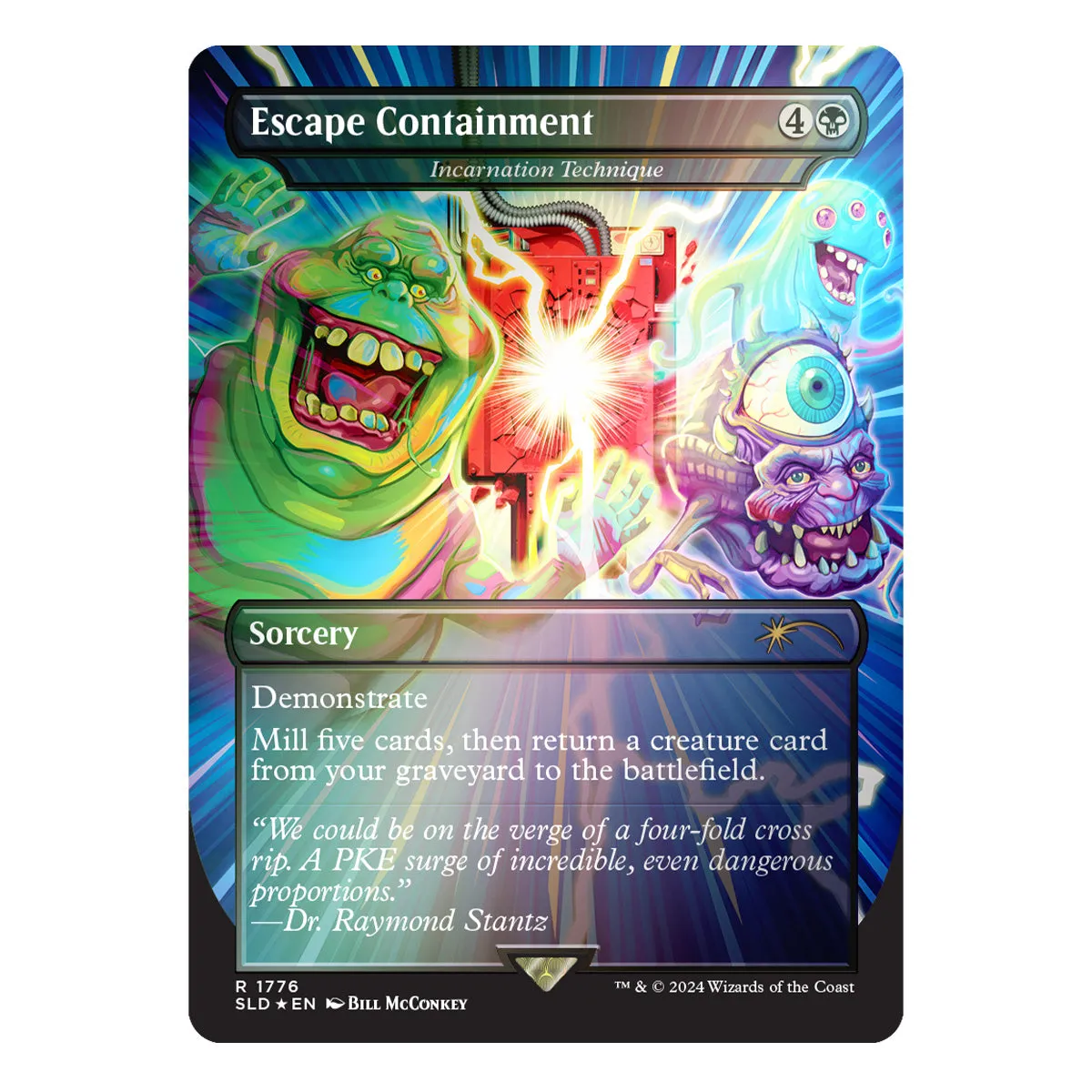 Magic Secret Lair Camp Totally Safe Drop Ghostbusters: Slimer Foil Edition