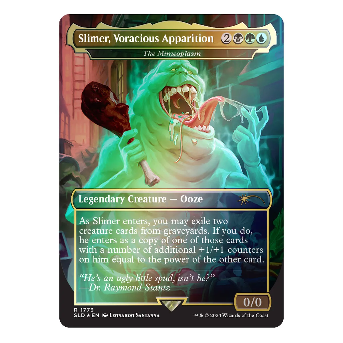 Magic Secret Lair Camp Totally Safe Drop Ghostbusters: Slimer Foil Edition