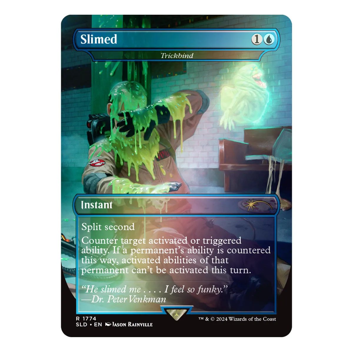 Magic Secret Lair Camp Totally Safe Drop Ghostbusters: Slimer Foil Edition