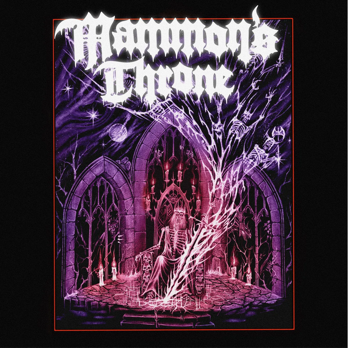 MAMMON'S THRONE (AUS) - Mammon's Throne LP PURPLE TRANSPARENT VINYL