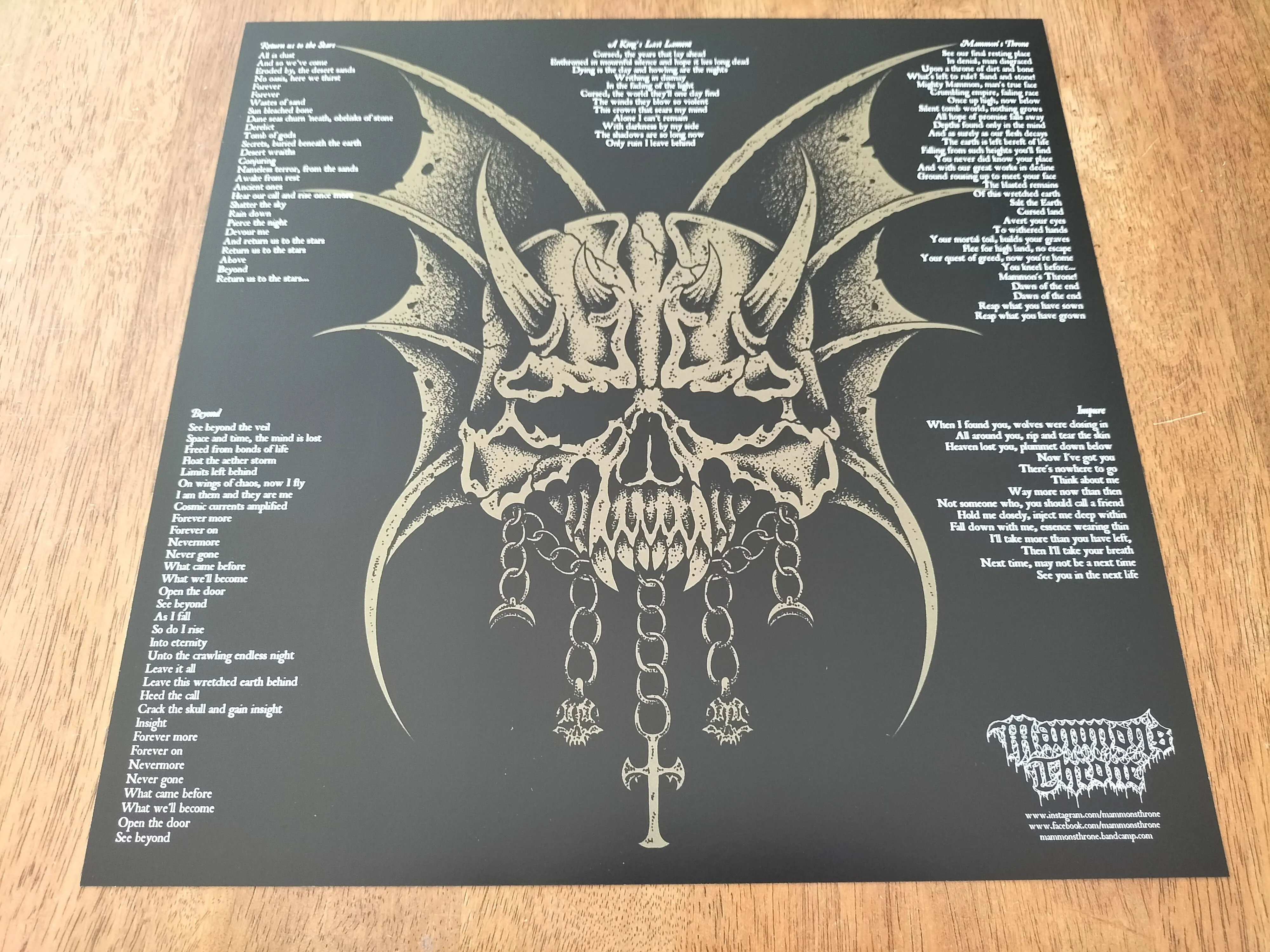 MAMMON'S THRONE (AUS) - Mammon's Throne LP PURPLE TRANSPARENT VINYL