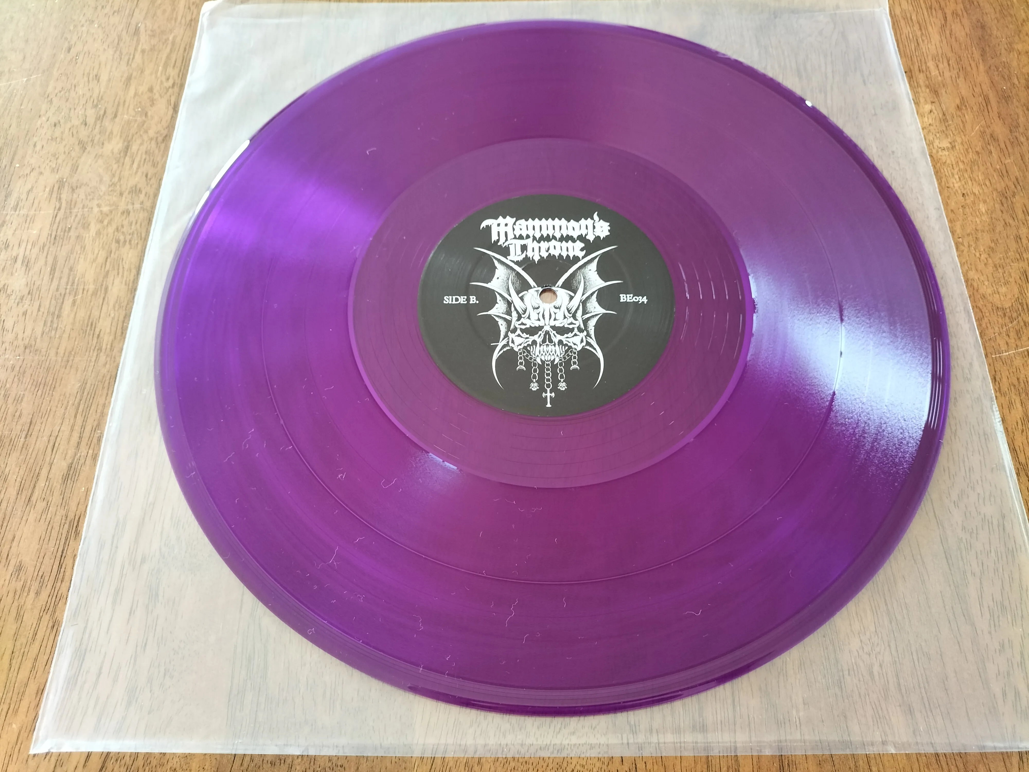 MAMMON'S THRONE (AUS) - Mammon's Throne LP PURPLE TRANSPARENT VINYL