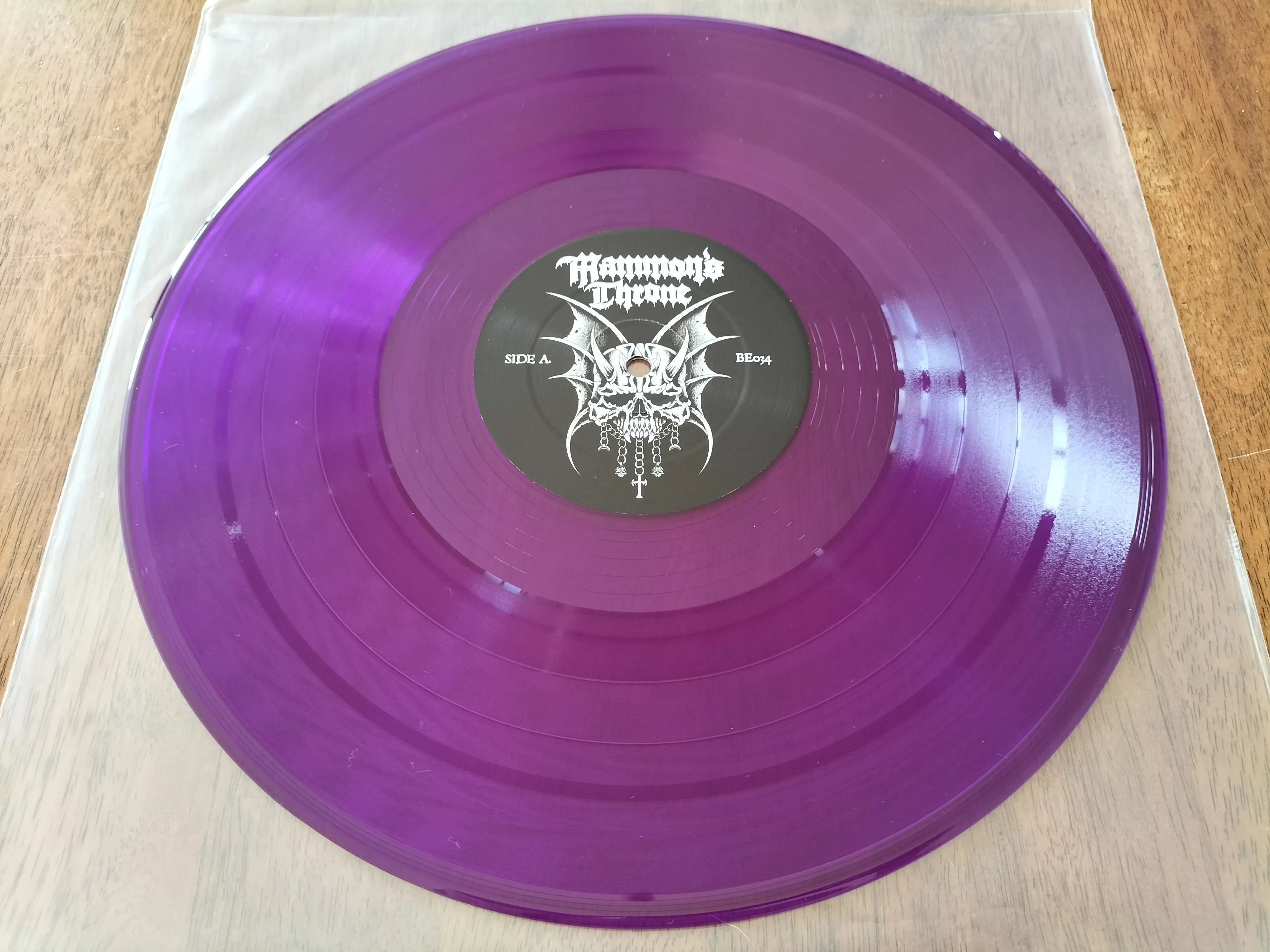 MAMMON'S THRONE (AUS) - Mammon's Throne LP PURPLE TRANSPARENT VINYL