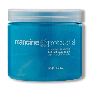 Mancine Hot Salt Scrub Coconut & Vanilla 520g