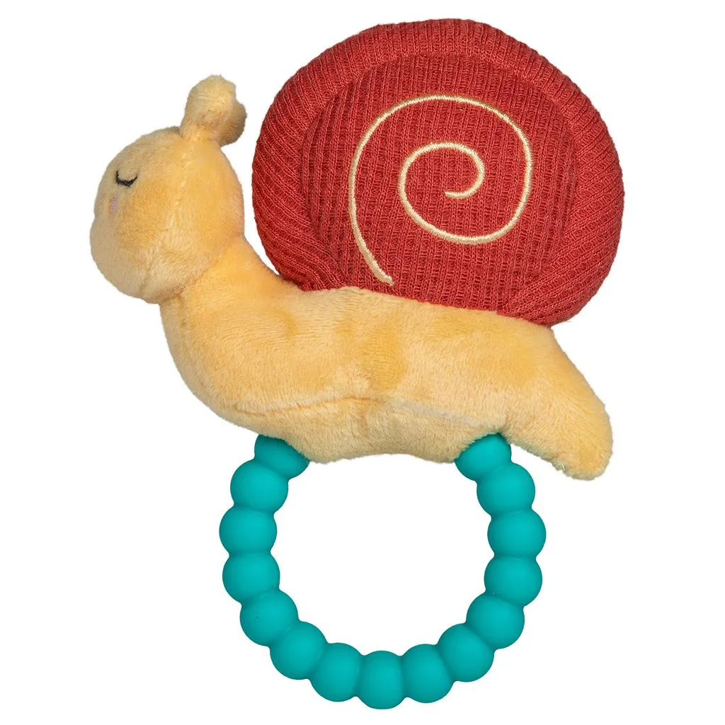 Mary Meyer Skippy Snail Teether Rattle – 6″