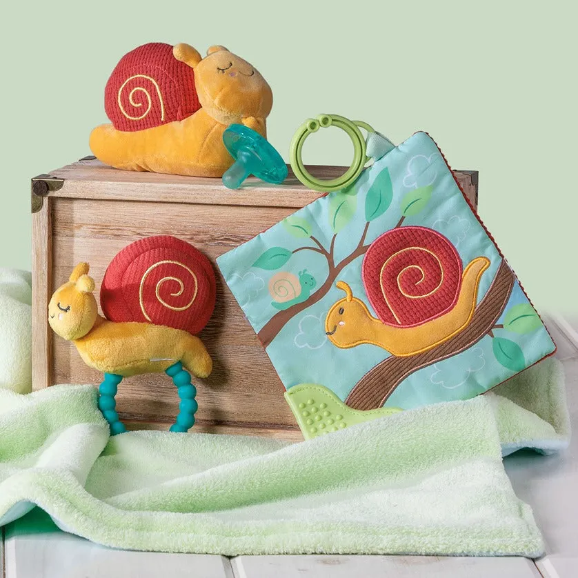 Mary Meyer Skippy Snail Teether Rattle – 6″