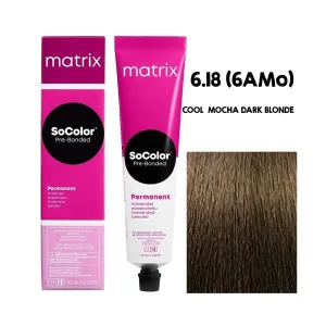 Matrix SOCOLOR 6.18 6AMo (Cool Mocha Dark Blonde)