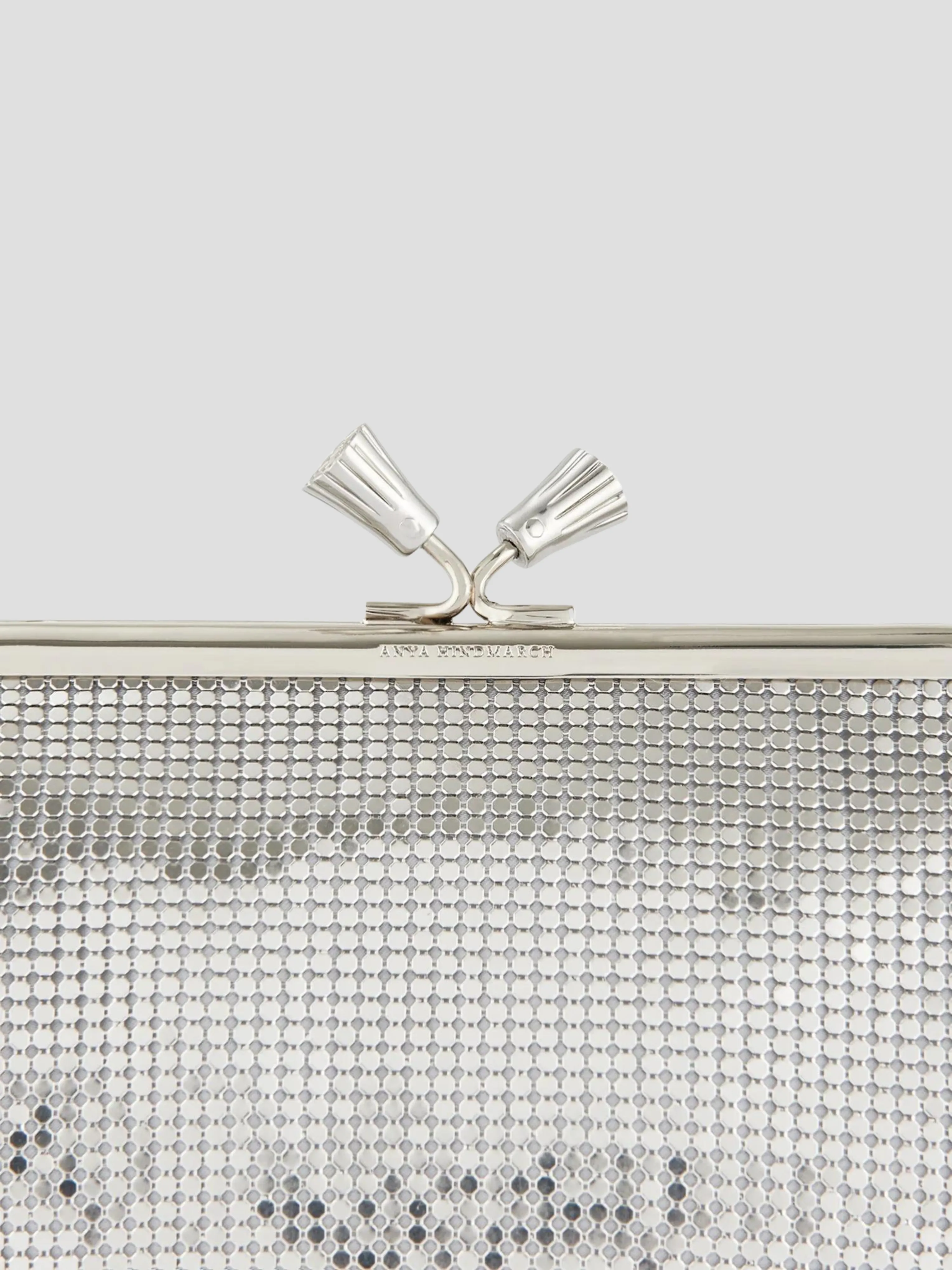 Maud Tassel Clutch in Silver