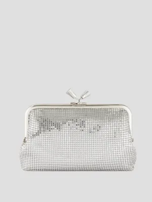 Maud Tassel Clutch in Silver