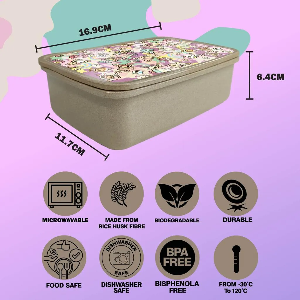 MCK TKDK Rice Husk Lunch Box - Sea Punk - Buy 1 Get 1 Free